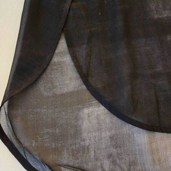 Eileen Fisher Womens Oxidized Printed Silk Semi Sheer Tank Blouse Medium - Picture 5 of 10